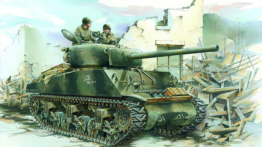 m4, the second world war, tank, sherman, tankers HD wallpaper