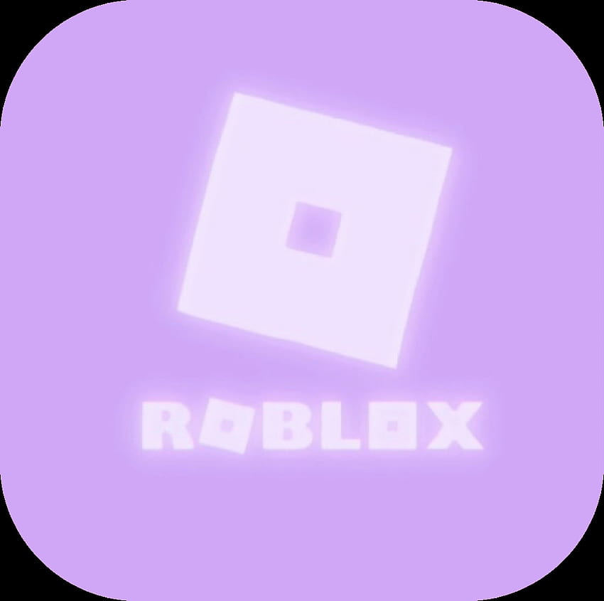 Estetyczne fioletowe logo roblox, ładny fioletowy roblox Tapeta HD