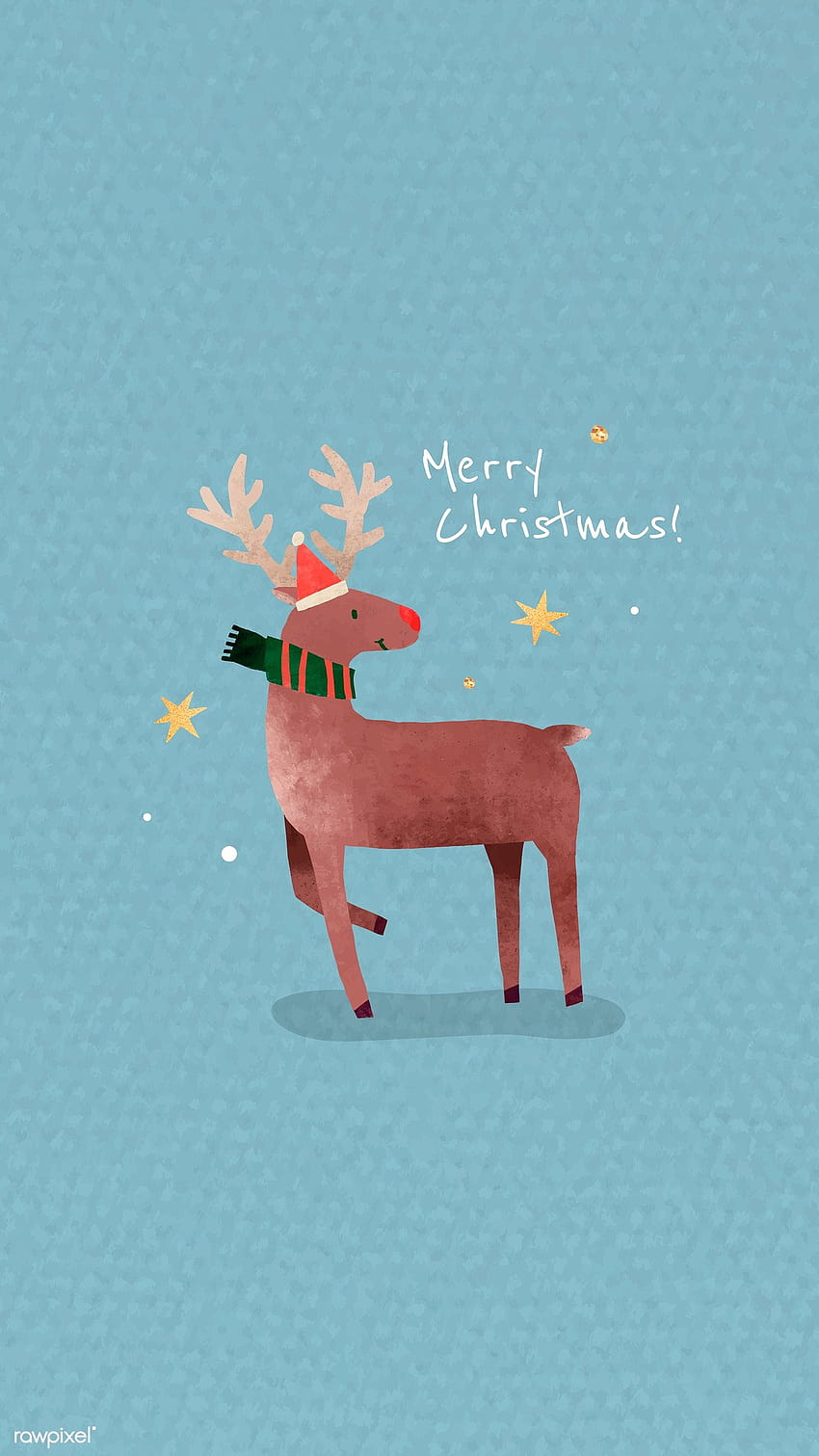 Christmas Reindeer Cute Reindeer Hd Phone Wallpaper Pxfuel