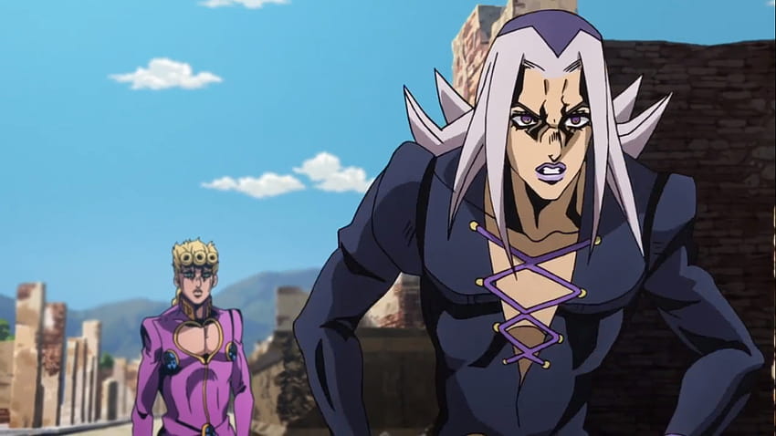 Leone Abbacchio intimidates an enemy Stand user by performing the HD wallpaper