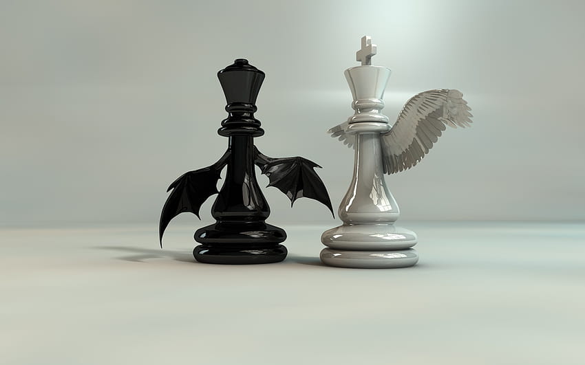 König Schachfigur dunkel HD-Hintergrundbild