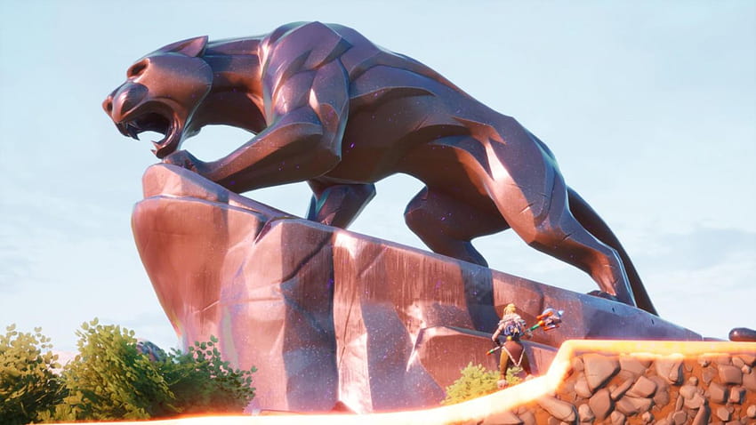 Fortnite's Black Panther statue becomes an impromptu memorial, black panther in fortnite HD wallpaper