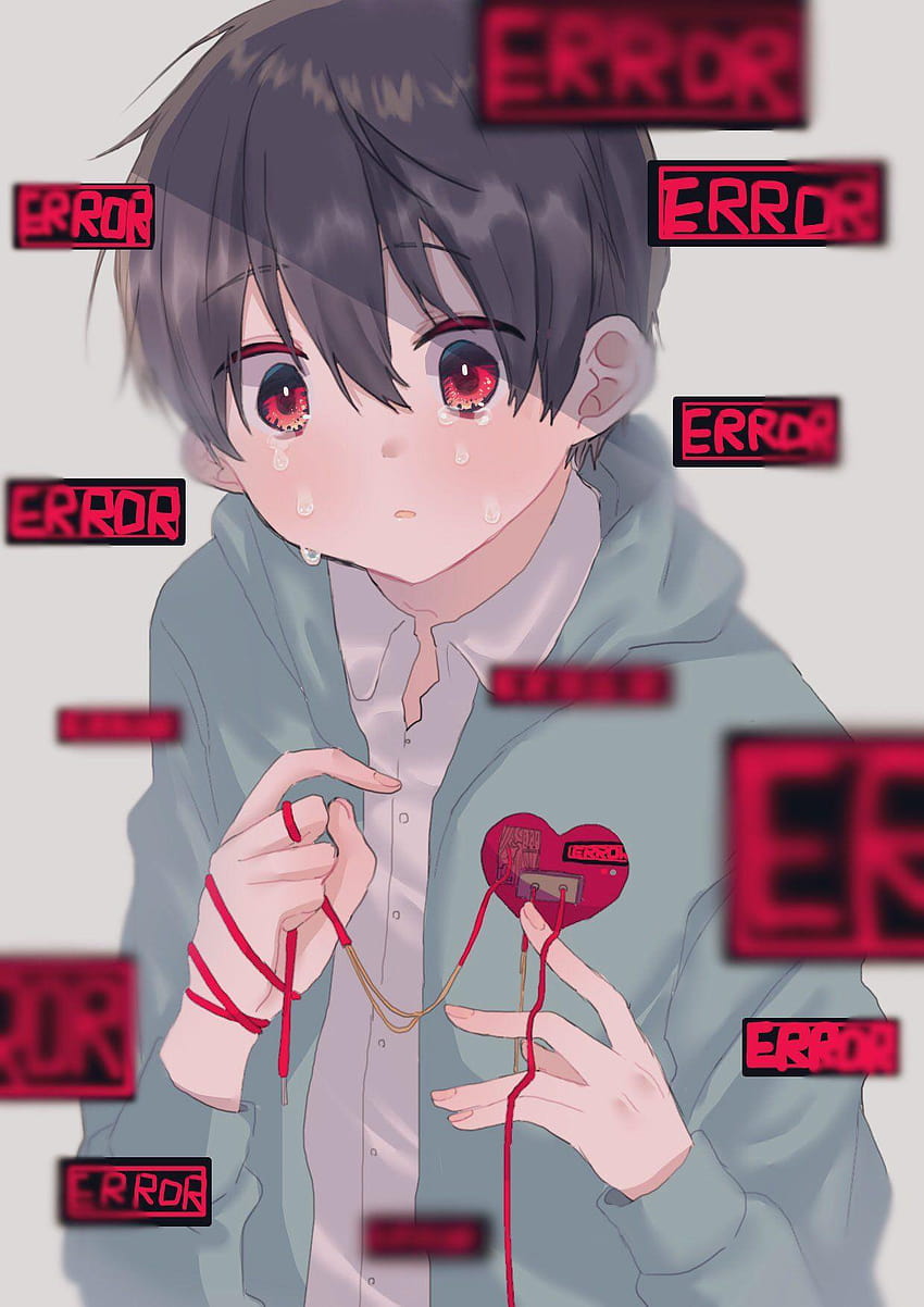 Anime boys, anime sad error boys HD phone wallpaper
