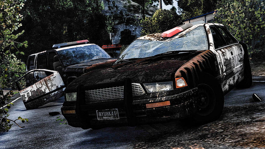 Forgotten police cars somewhere in United States. : BeamNG, beamngdrive HD wallpaper