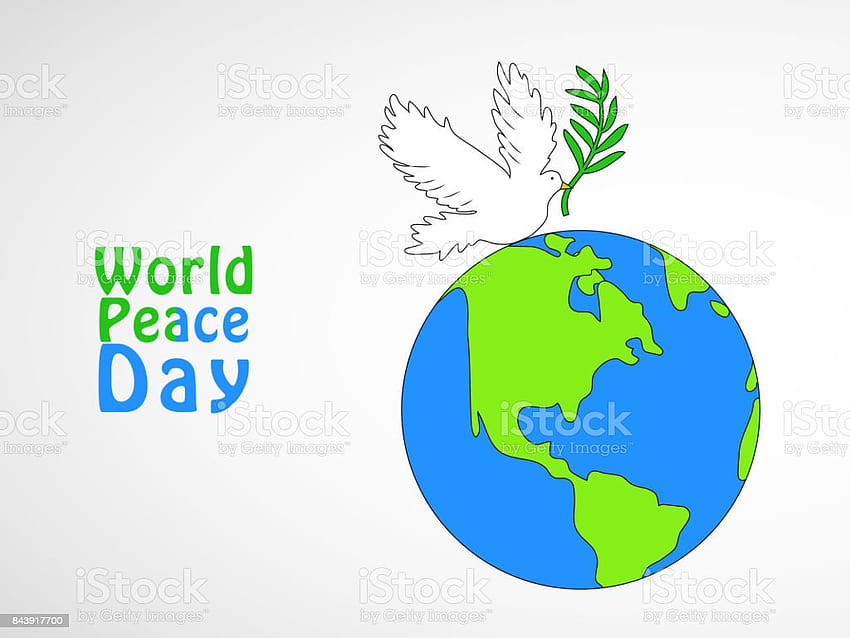 Ilustrasi Latar Belakang Hari Perdamaian Dunia Ilustrasi Stok Wallpaper HD