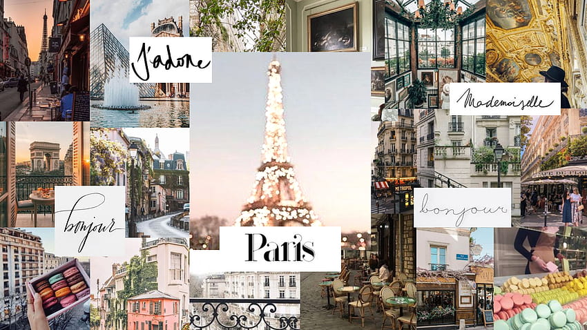 Pariser Ästhetik, Pariser Collage HD-Hintergrundbild