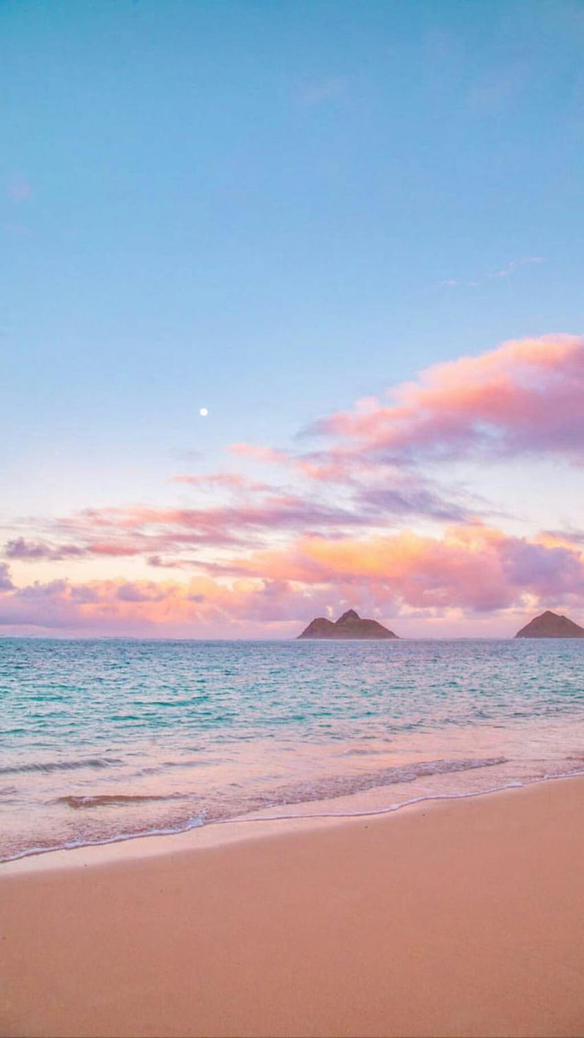 : Różowy, morski, estetyczny, estetyka oceanu Tapeta na telefon HD