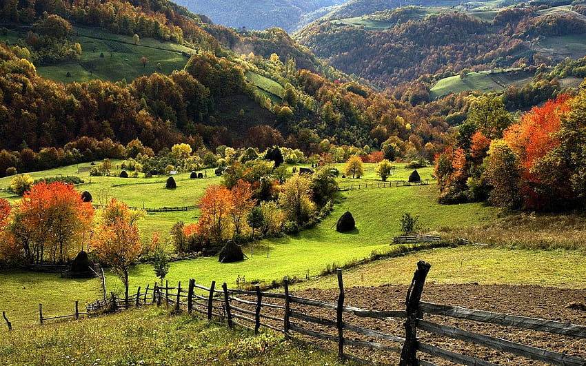 4 Englische Landschaft, Herbstlandschaft Englands HD-Hintergrundbild