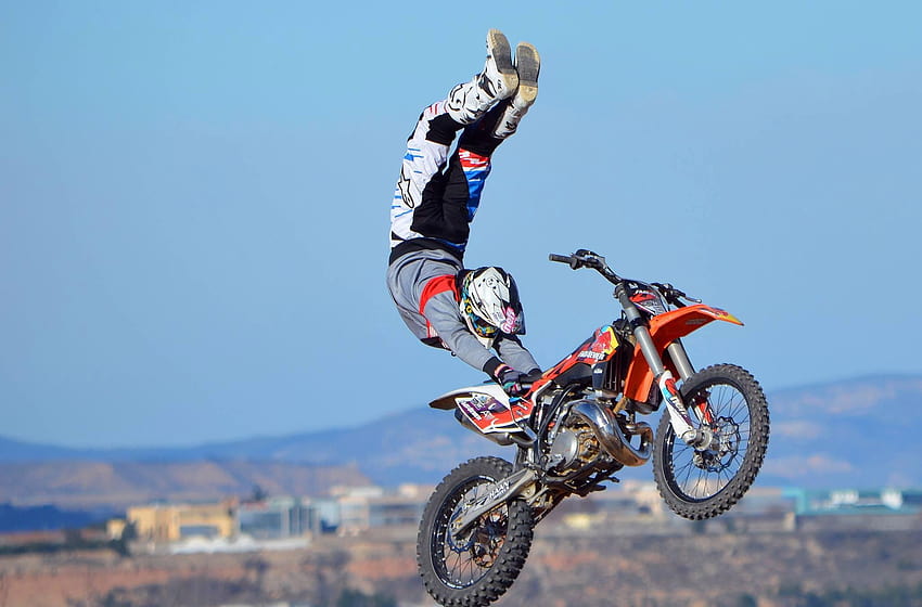 FMX tricks list: The style Motocross Tricktionary, tricks on dirt bikes HD wallpaper