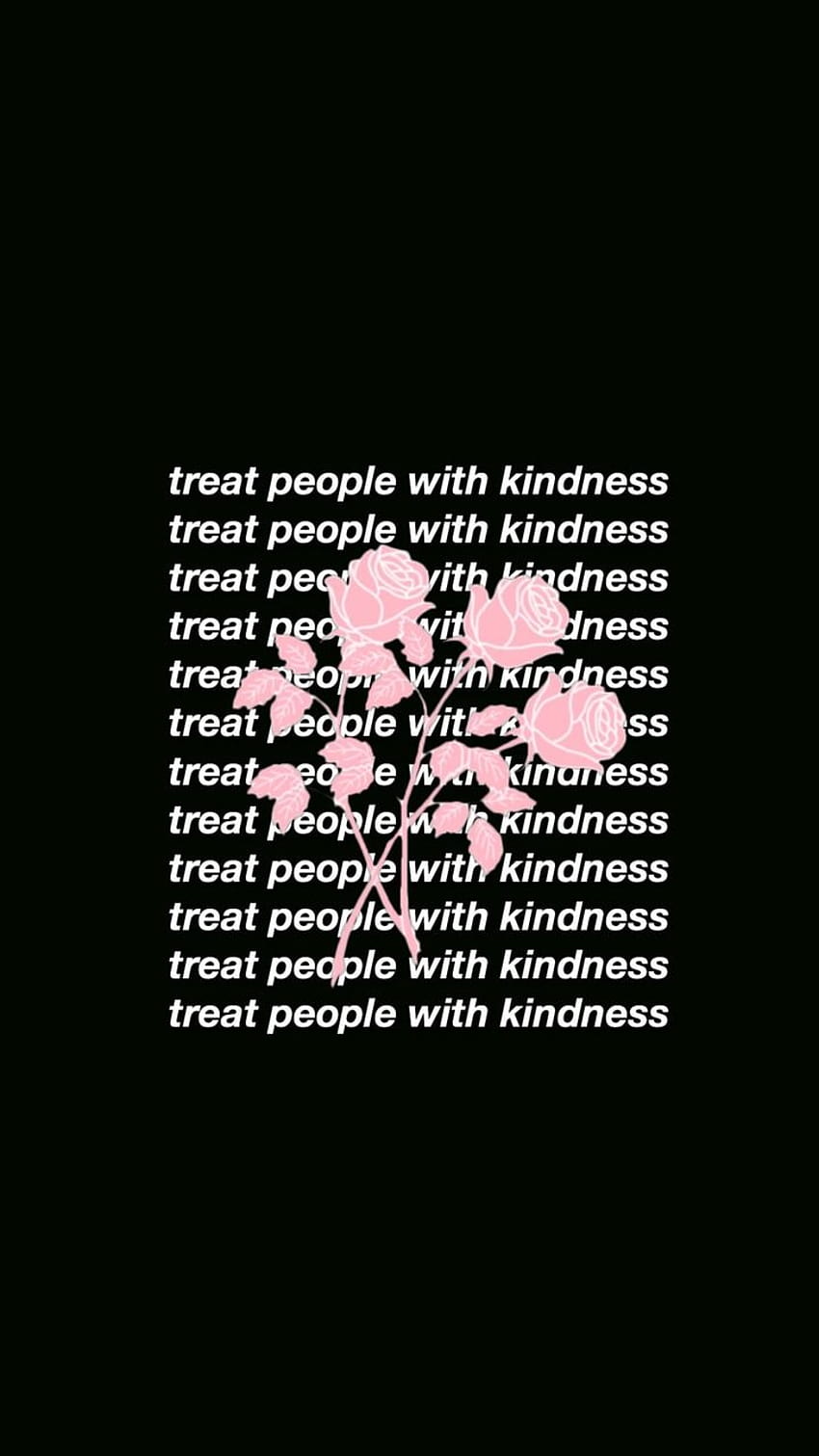 harry styles, styles and flower, treat people with kindness HD phone wallpaper