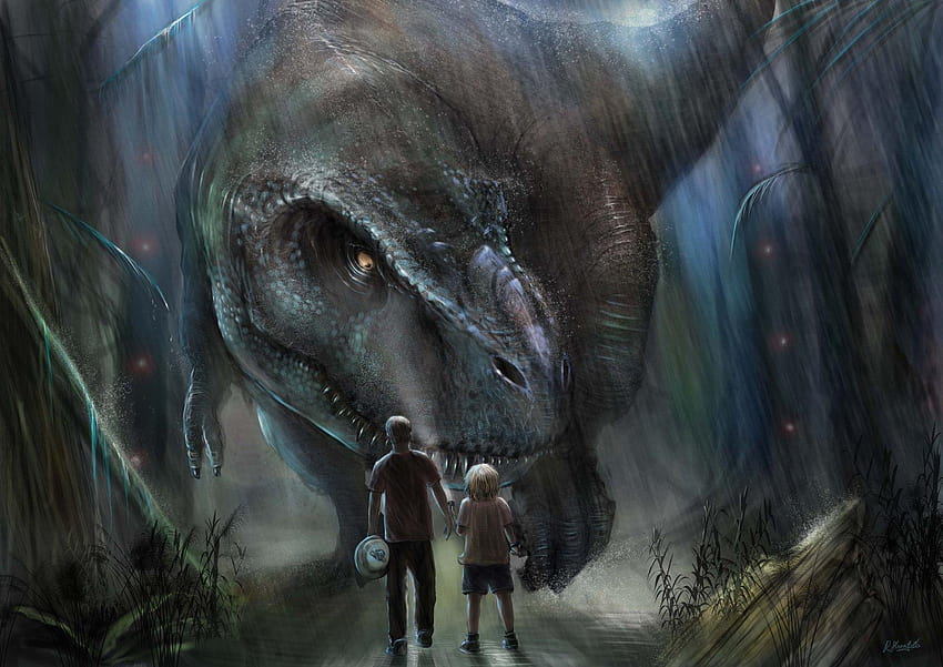 Jurassic World T Rex, indominus HD wallpaper