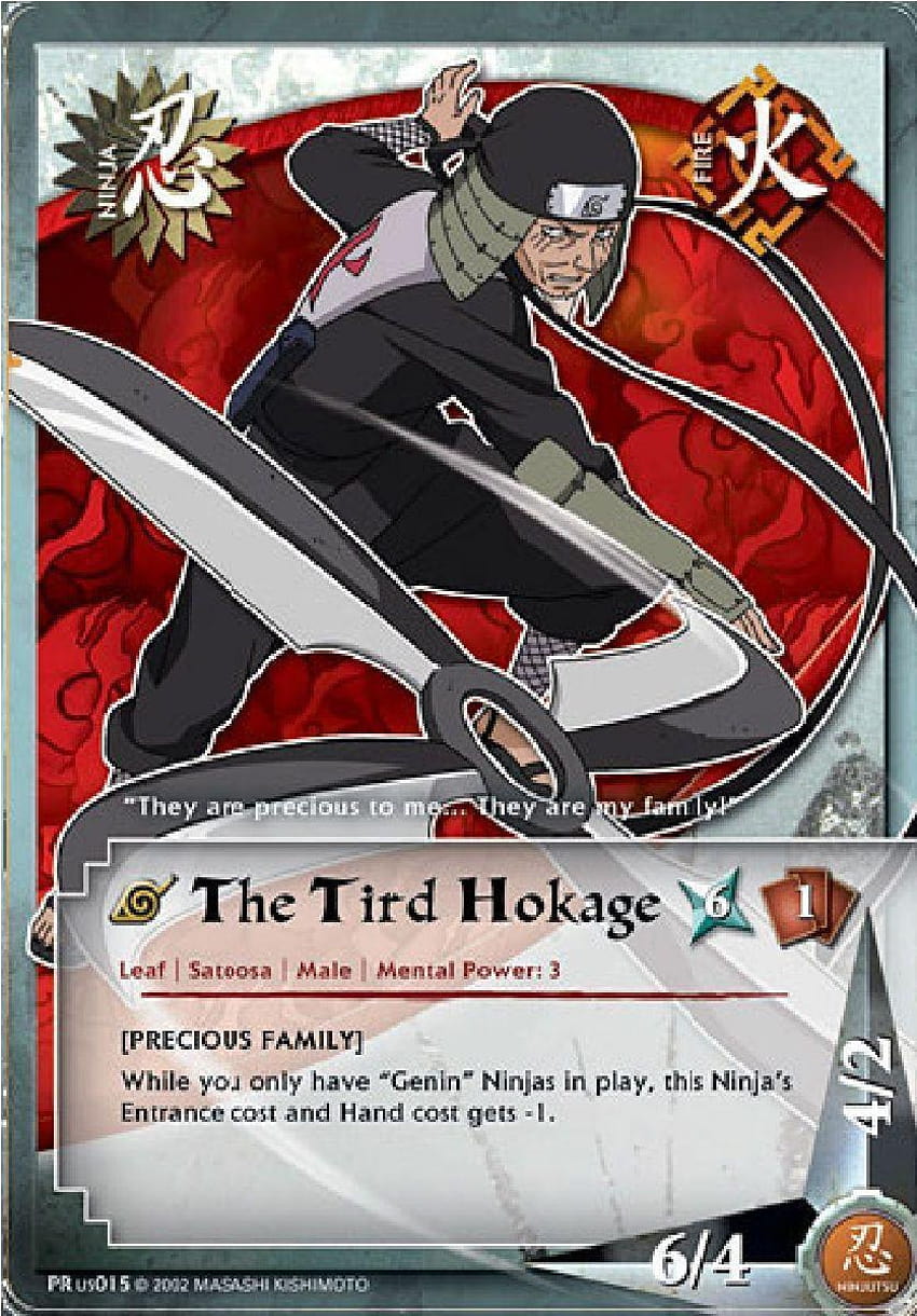 The 3RD Hokage Hiruzen Sarutobi TG Card 10 by puja39 on DeviantArt