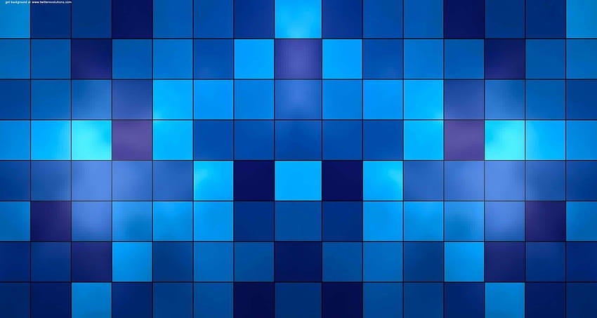 Blue Square Pattern HD wallpaper
