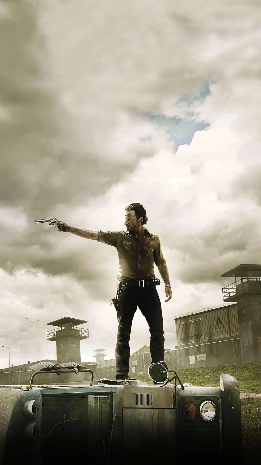 The Walking Dead Phone, mobile de Rick Grimes Fond d'écran de téléphone HD