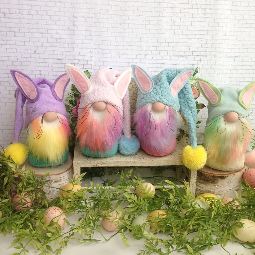 Altri gnomi coniglietti pasquali sono nel negozio! Guardali nel mio negozio, Etsy/shop/flowervalleygnomes, gnomi pasquali Sfondo del telefono HD