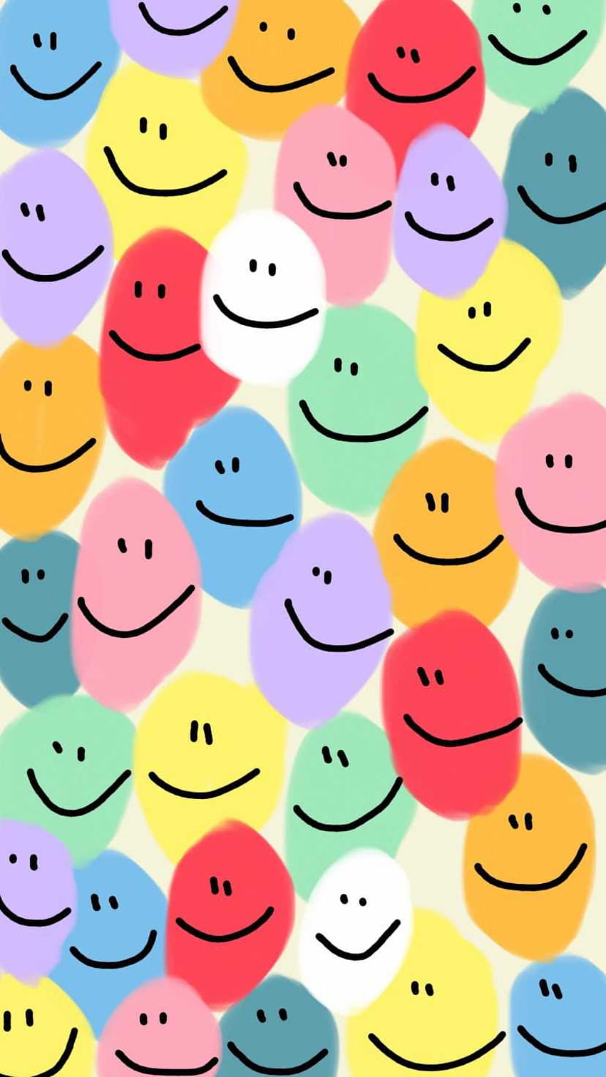 keep smiling yellow phone wallpaper  Iphone wallpaper girly Cute smiley  face Cute patterns wallpaper