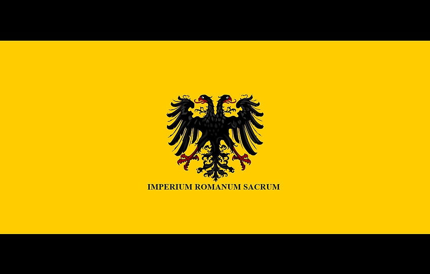 yellow, eagle, flag, empire, Holy Roman Empire, double eagle , section текстуры HD wallpaper