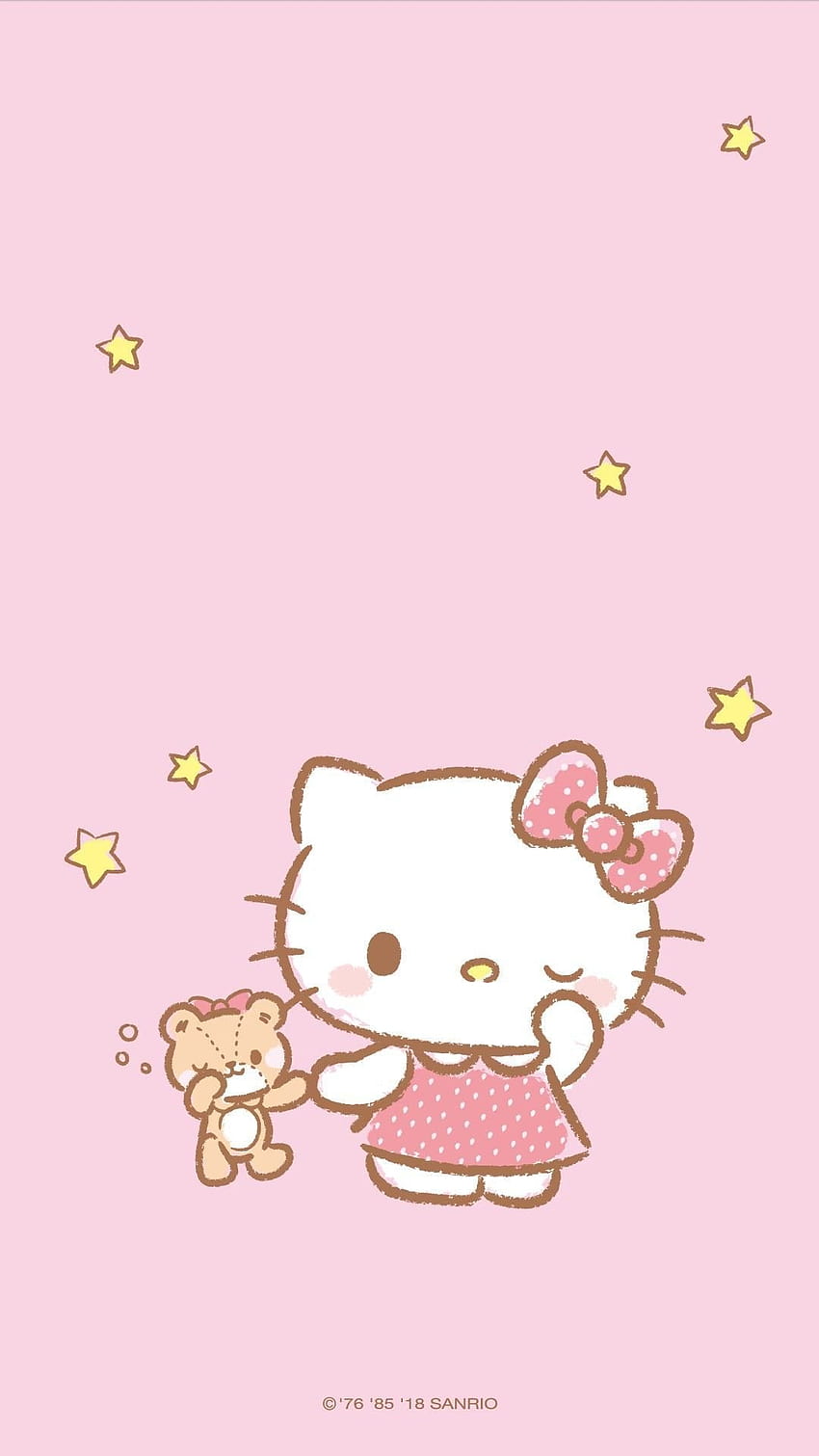 พื้นหลังความงาม Hello Kitty, iphone kawaii sanrio วอลล์เปเปอร์โทรศัพท์ HD