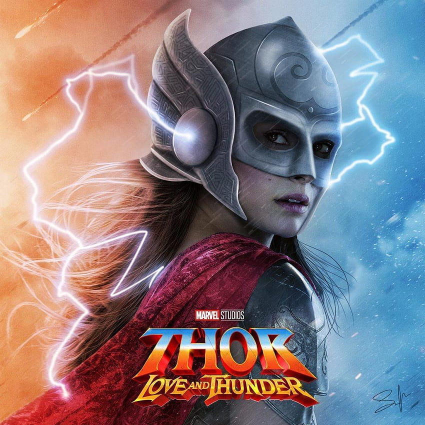 Natalie Portman이 Thor In Love & Thunder, Thor Love and Thunder 영화 코믹 콘으로 보일 수 있는 모습은 다음과 같습니다. HD 전화 배경 화면
