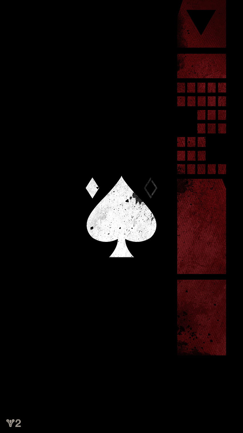 Ace of Spades Emblem Mobile, emblème du téléphone Destiny 2 Fond d'écran de téléphone HD
