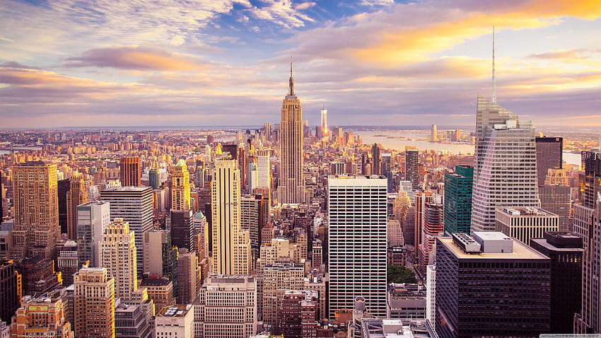 Bangunan Kota New York Latar Belakang Ultra untuk Wallpaper HD