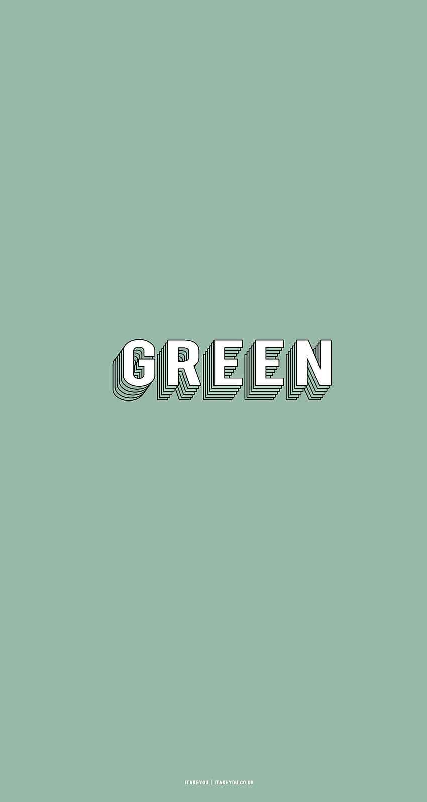 15 Sage Green Minimalist für Telefon: Green Layers I Take You, grüne minimalistische Ästhetik HD-Handy-Hintergrundbild