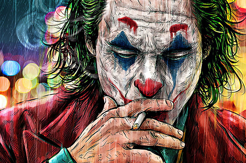 2560x1700 Karya Seni Merokok Rokok Joker Chromebook Pixel, asap joker Wallpaper HD