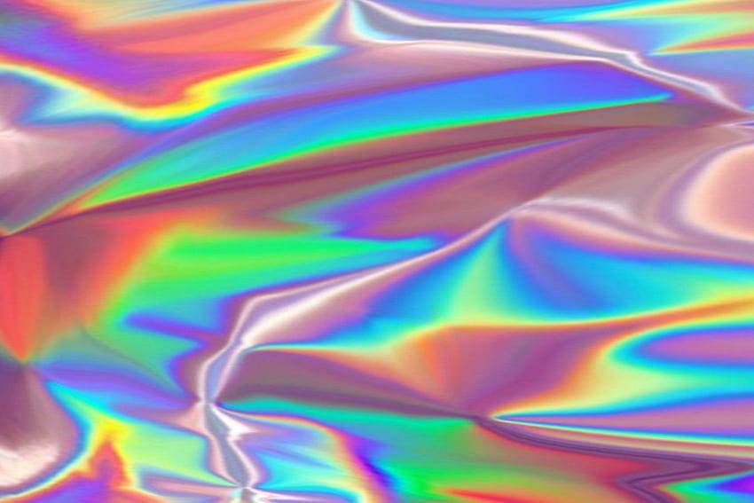 Pelangi Estetika Holografik, minyak pelangi Wallpaper HD