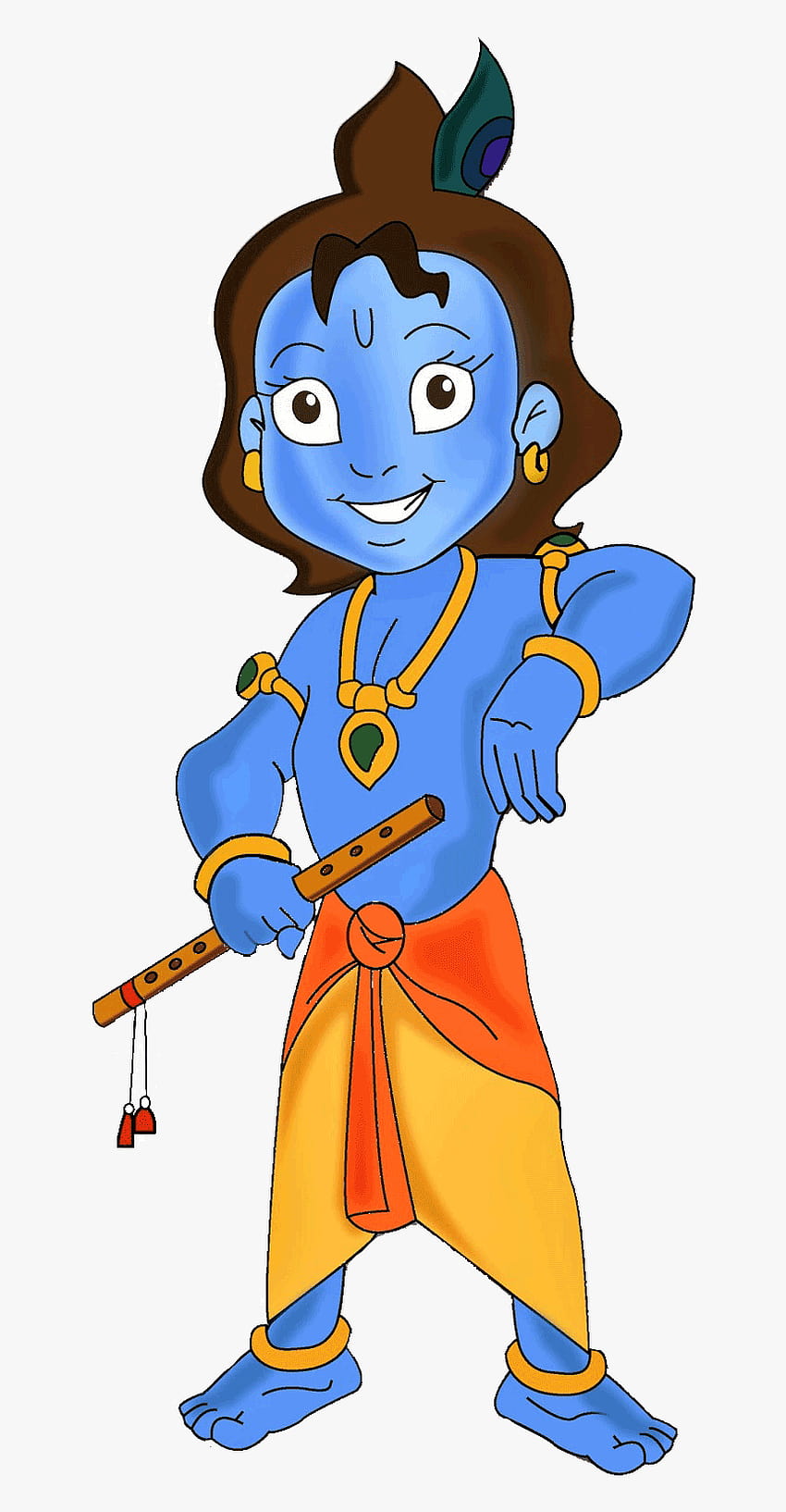Krishna Cartoon Png, Png trasparente, cartone animato di Lord Krishna Sfondo del telefono HD