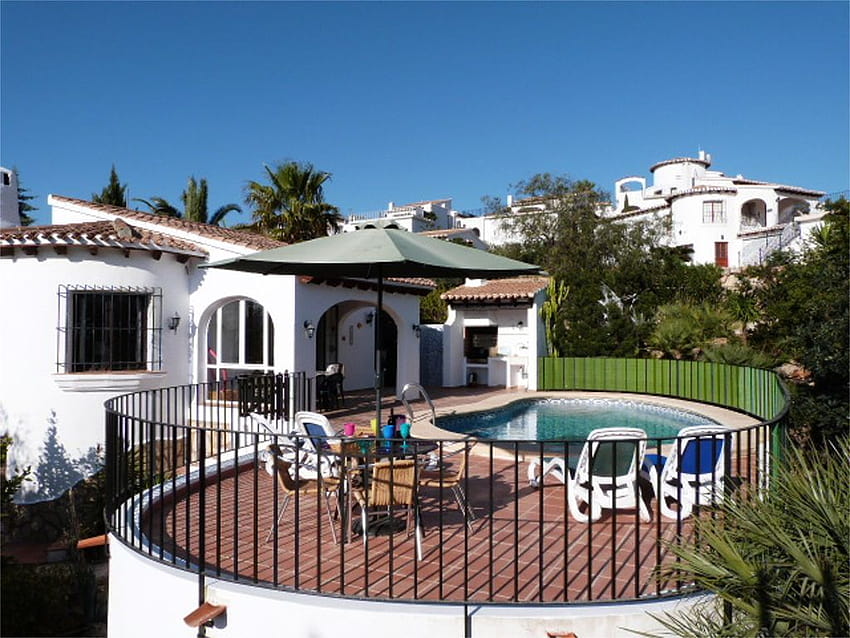 Vila, kolam & taman dekat dengan pantai Costa Blanca/Valencia, Casa Diana. Peraturan VRA Wallpaper HD
