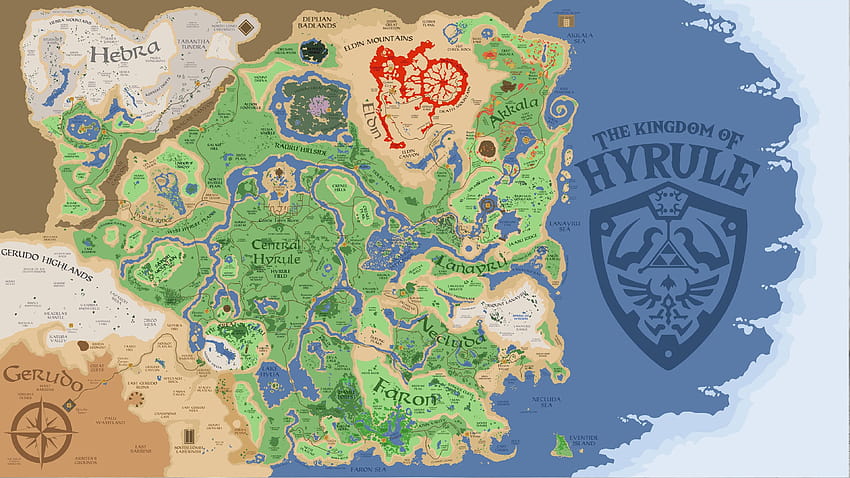 Zelda Efsanesi Wild Map U'nun Nefesi, zelda efsanesi HD duvar kağıdı