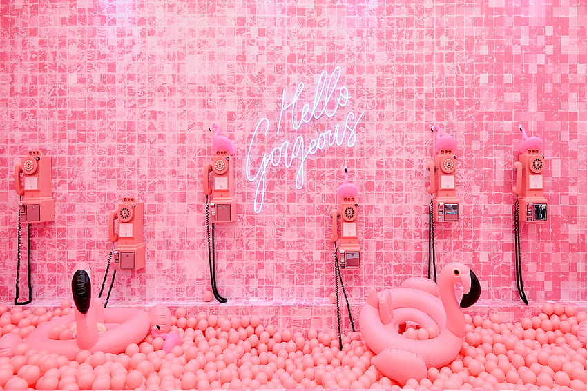 Trampolines, ball pits and an ice cream parlour at the first ever, tarte cosmetics HD wallpaper