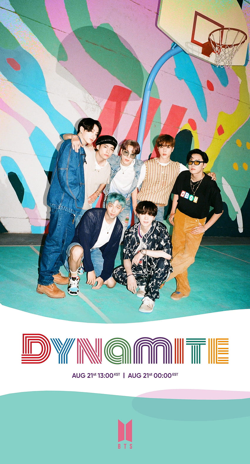 BTS「Dynamite」ティーザーは、新しい髪の色、レトロ、bts dynamite をフィーチャー HD電話の壁紙