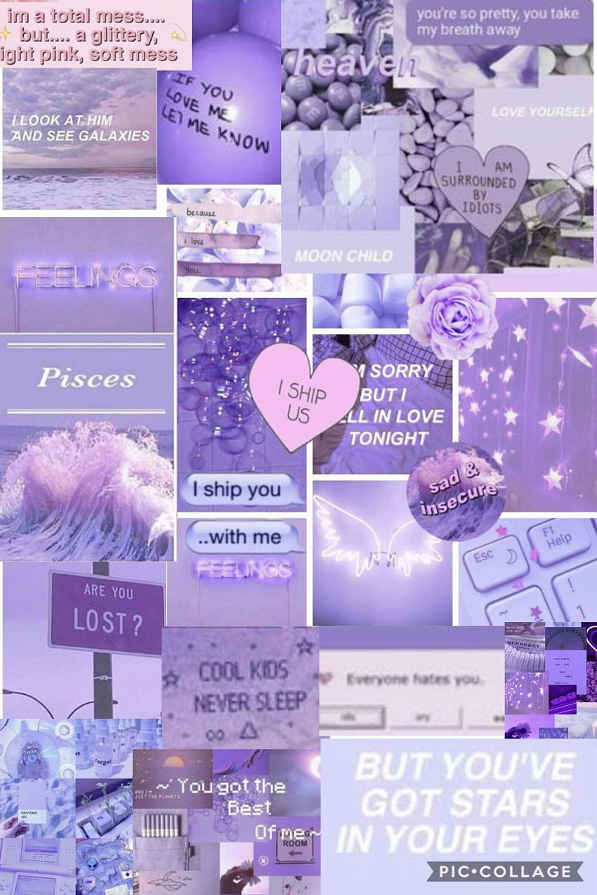 Purple Aesthetic Collage, light purple collage HD phone wallpaper | Pxfuel
