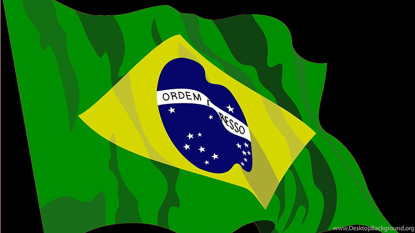 Vector Brazil Map With Flag , Size: 1600x999 ..., brazil flag 1366768 downlad HD wallpaper