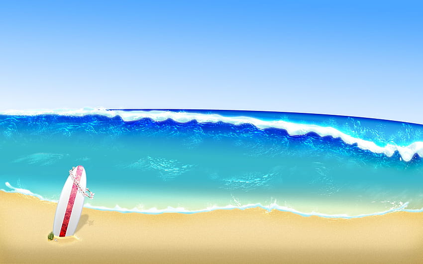 4 Animated Beach Waves, cartoon sea HD wallpaper | Pxfuel