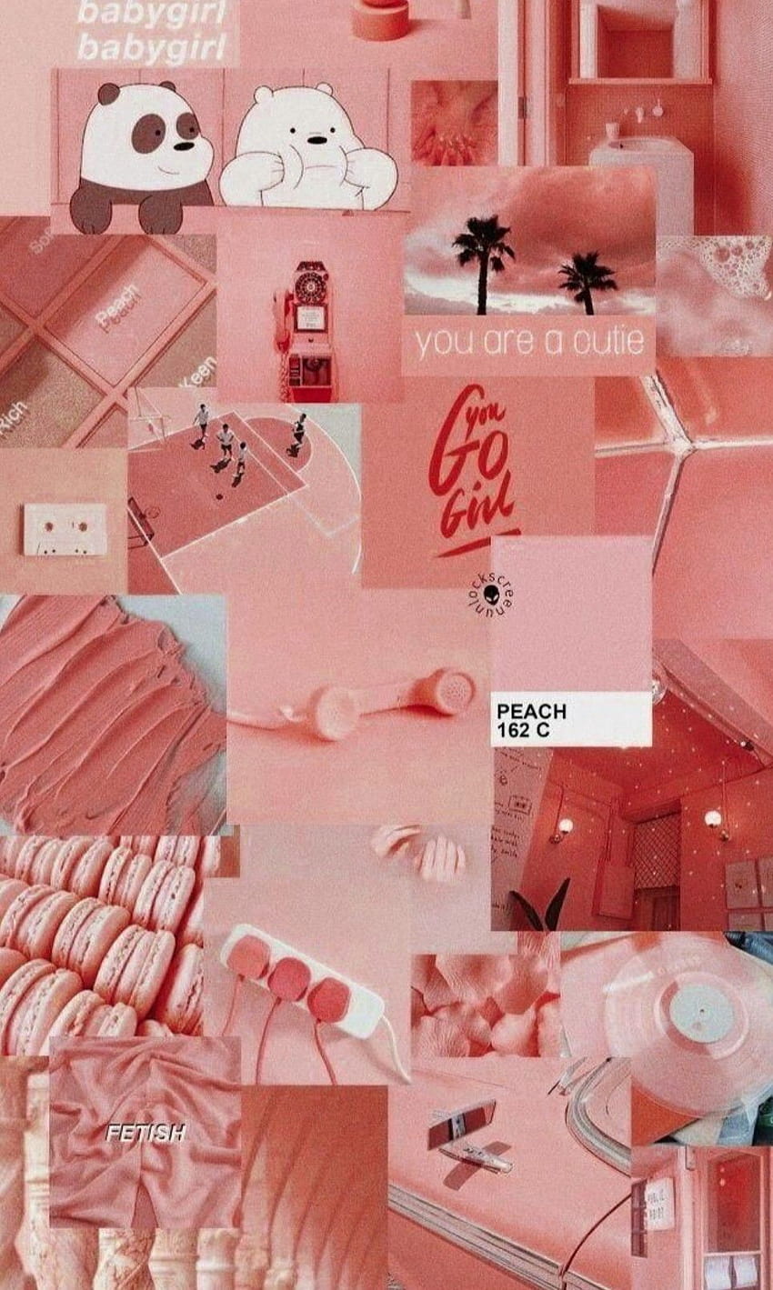 estética de cor rosa Papel de parede de celular HD
