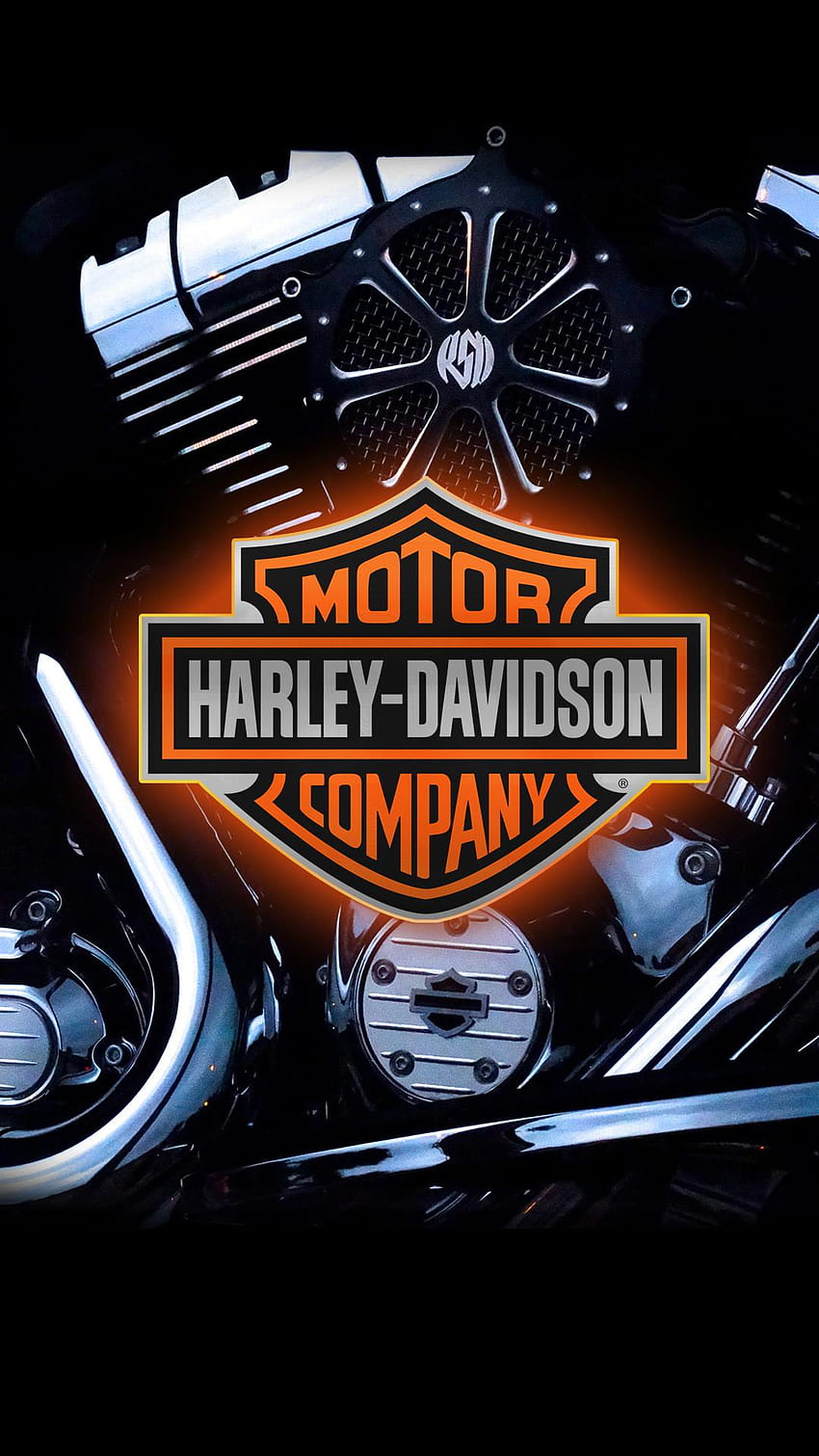 7 Harley Davidson, лого на Harley Davidson HD тапет за телефон