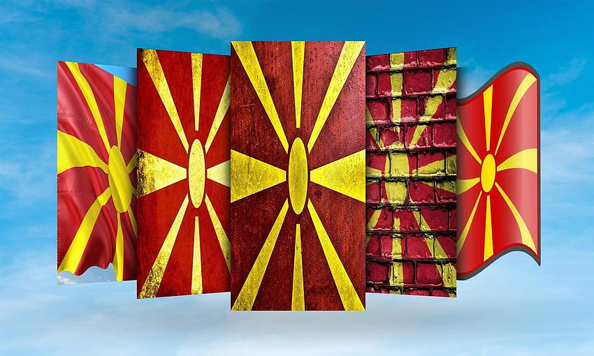 macedonia flag HD wallpaper