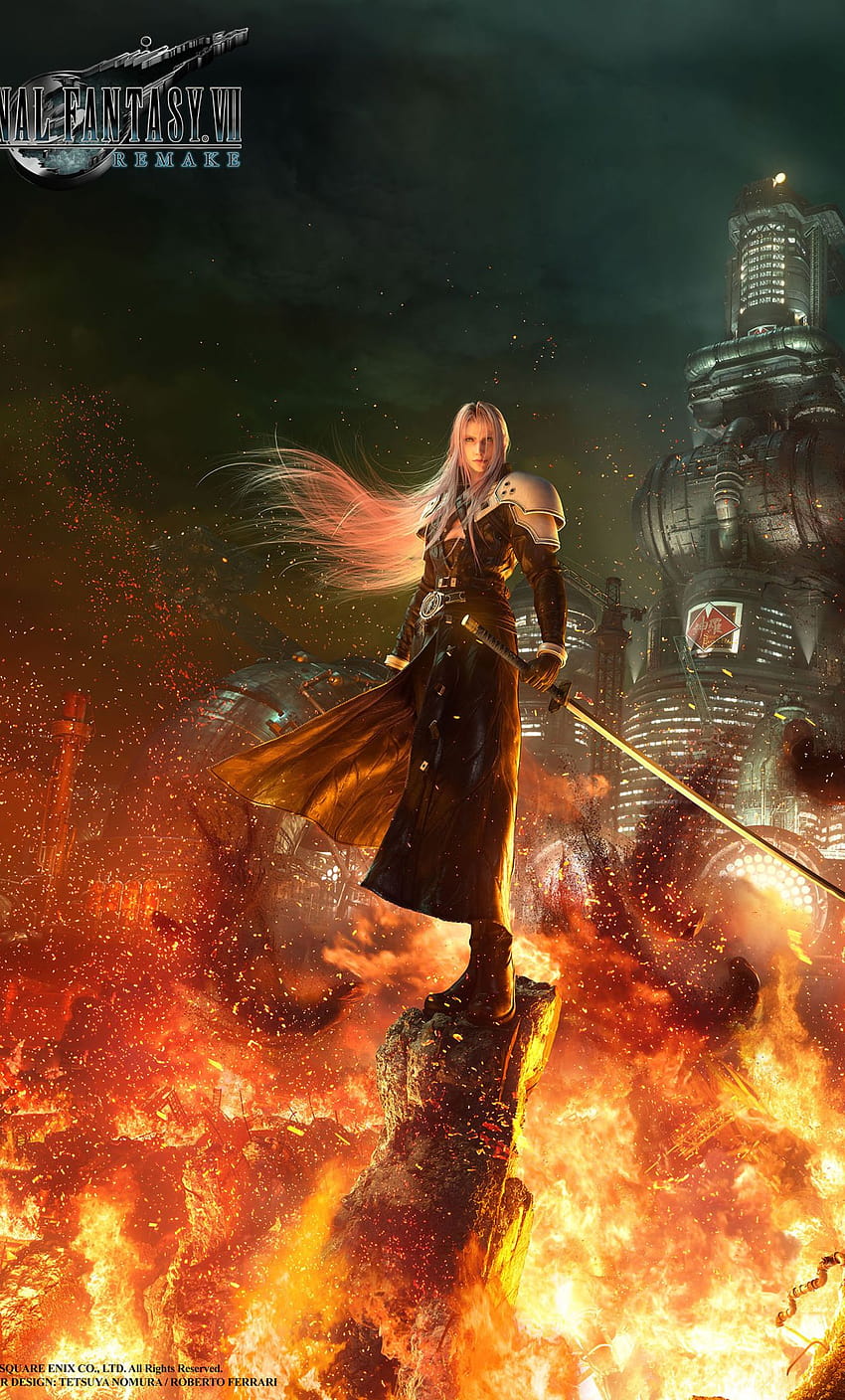 Final Fantasy 7 Remake Deluxe, iPhone remake ff7 Sfondo del telefono HD
