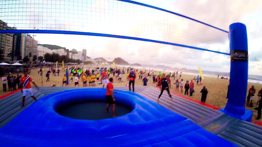 What is bossaball? See TODAY anchors compete on inflatable court HD wallpaper