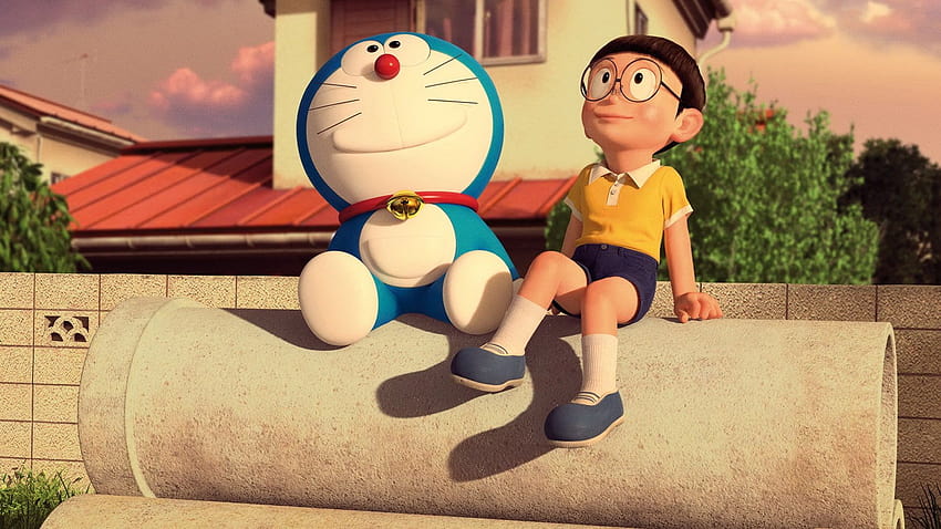 Layar Lebar Film Stand By Me Doraemon.., ilustrasi Doraemon dan Nobita Wallpaper HD