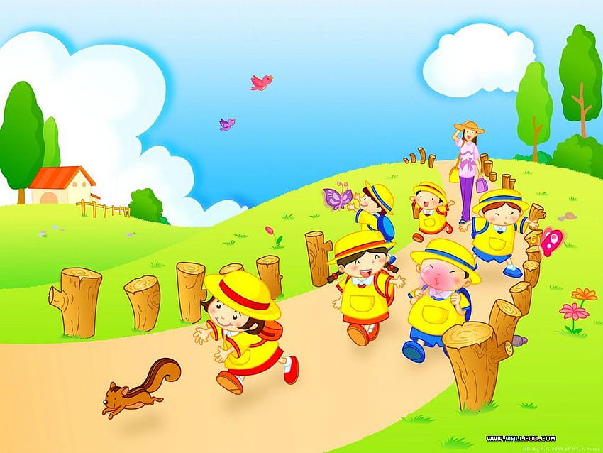 snoopy : Cartoon, Kindergarten HD-Hintergrundbild