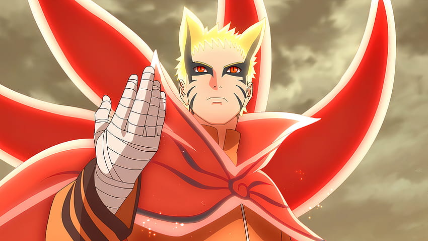 Naruto Uzumaki hand up Baryon Mode Anime Ultra ID:8737 HD wallpaper