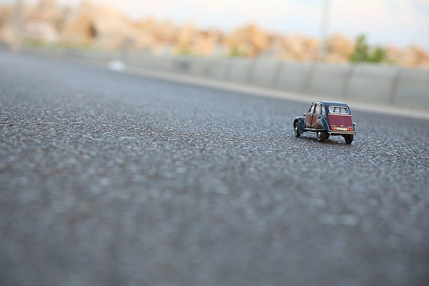 car model modelka toys street car toy miniature asphalt citroen HD wallpaper