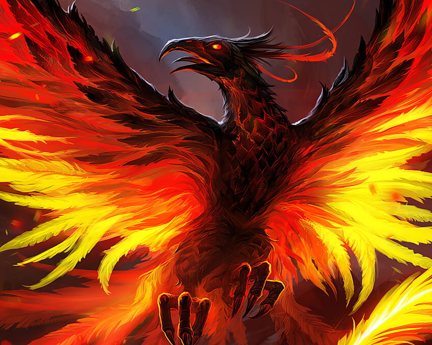 1280x1024 Phoenix The Red Bird 1280x1024 Resolution , Backgrounds, and, red mythical creatures HD wallpaper