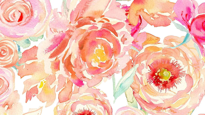 Watercolor Flowers, aquarelle HD wallpaper