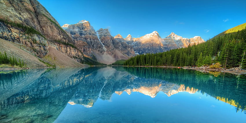 Moraine Lake, Alberta, Canada, moraine lake rockpile trail HD wallpaper ...