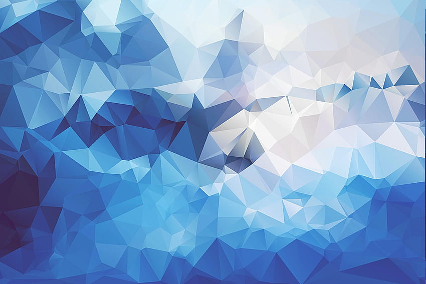 Blaues Dreieck, dreieckig HD-Hintergrundbild