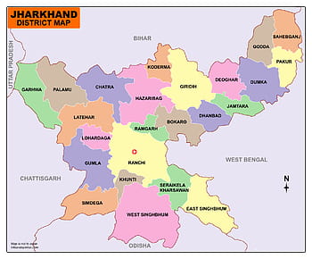 Jharkhand Outline Map, Jharkhand Blank Map, jharkhand map HD wallpaper ...